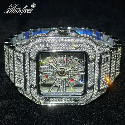 buy fake ice watch|best moissanite watches.